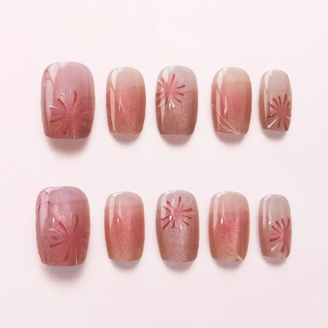 Handmade Red Coffin Press On Nails – Made by Nails Aria